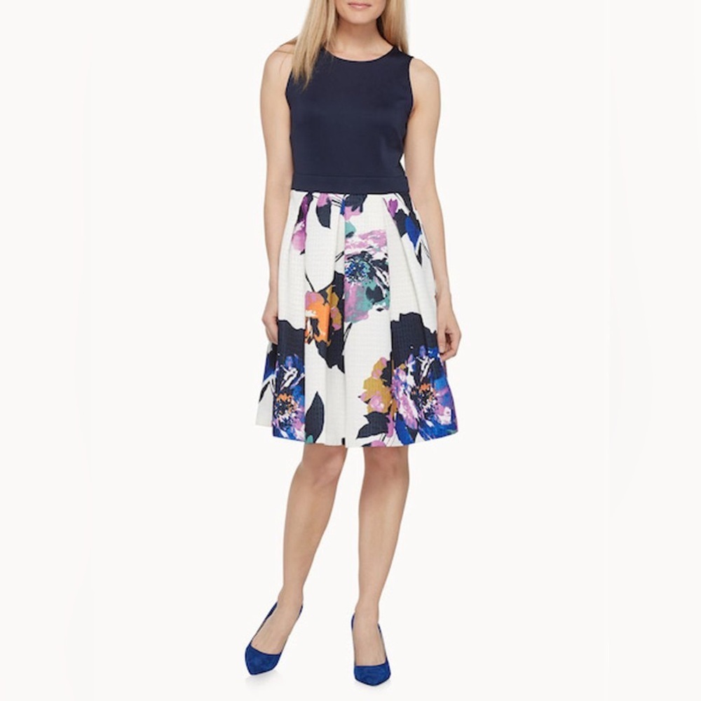 Danny and Nicole floral fit and flare dress